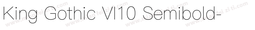 King Gothic VI10 Semibold字体转换